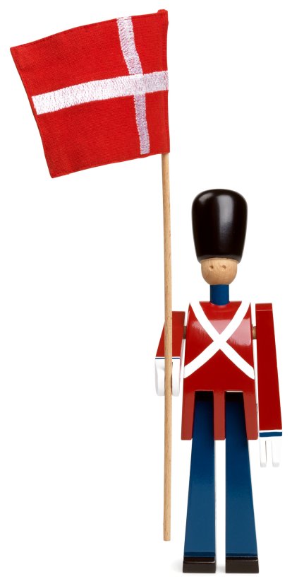 Fahnenträger klein Holzfigur