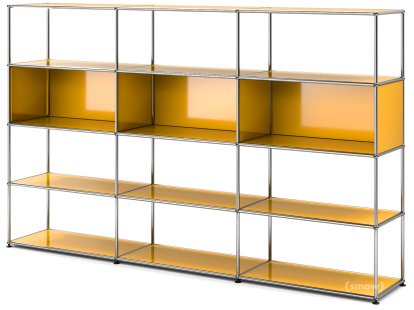 USM Haller Wohnzimmer Regal XL Typ 1, Goldgelb RAL 1004