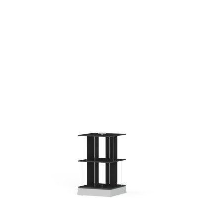 Buchstabler Regal, 2, Bicolor schwarz
