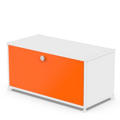 USM Haller Klapptür für USM Haller Regale, 75 cm x 35 cm, Reinorange RAL 2004, ohne Schloss