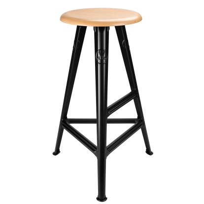 Rowac-Schemel Modell I - 75 cm, Buche, schwarz matt