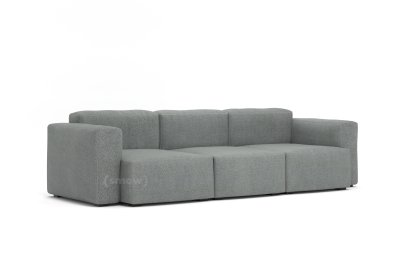 Mags Soft Sofa Kombination 1, 3 Sitzer, Hallingdal 166 - schwarz/weiß