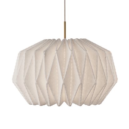 Model 164 Softly Pleated Pendelleuchte, M: H 41 x Ø 62 cm
