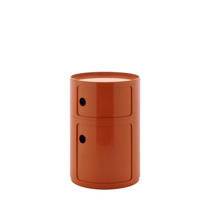 Componibili Container Big, 2 Fächer, Orange, Ohne Rollen