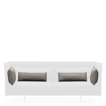 Kissensatz für Alcove Sofa, Für 3-Sitzer, Credo, Salt'n pepper