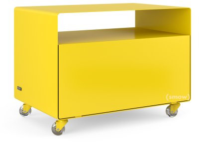 Rollwagen R 107, Einfarbig, Verkehrsgelb (RAL 1023), Transparentrollen