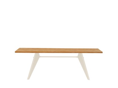 EM Tisch, 220 x 90 cm, Eiche natur massiv, geölt, Ecru