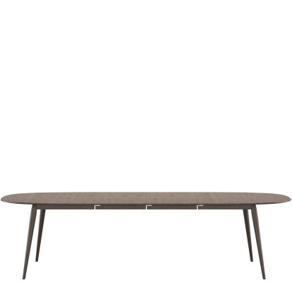 PLAYdinner Lamé Tisch, Eiche geräuchert, Mit zwei Einlegeplatten (L 180-280 cm)