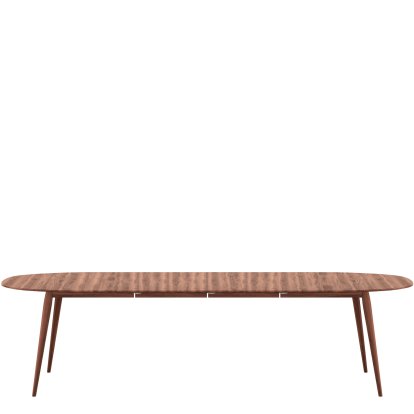 PLAYdinner Lamé Tisch, Walnuss geölt, Mit zwei Einlegeplatten (L 180-280 cm)