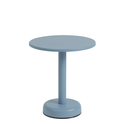 Linear Steel Couchtisch, Ø 42 x H 47 cm, Pale blue