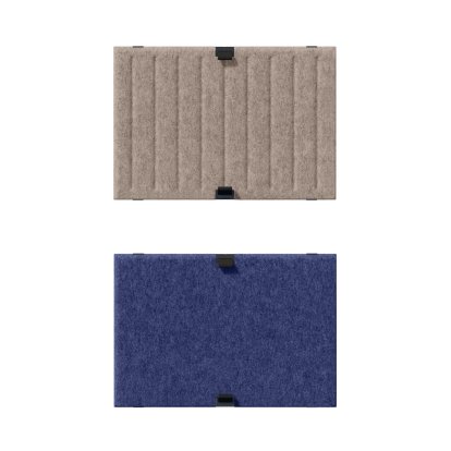 USM Soft Panel Duo für USM Haller Regale, 50 cm x 35 cm, Taupe / Dunkelblau