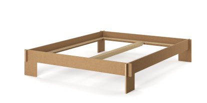 Siebenschläfer Bett, 160 x 200 cm, Ohne Kopfteil, MDF pur, Ohne Lattenrost