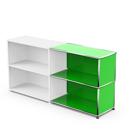 USM Haller Anbaupaket Horizontal 2, USM grün, 35 cm