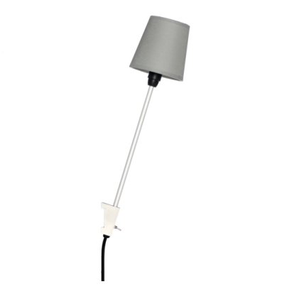 Rosi Leuchte, Aluminium silber eloxiert, Hellgrau
