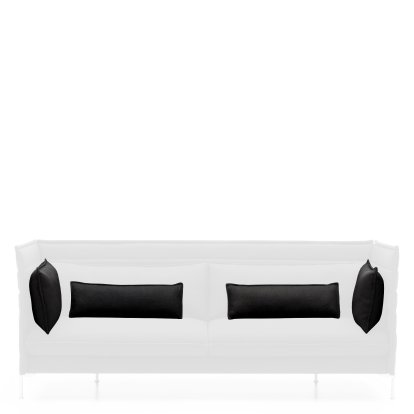 Kissensatz für Alcove Sofa, Für 3-Sitzer, Credo, Schwarz/anthrazit