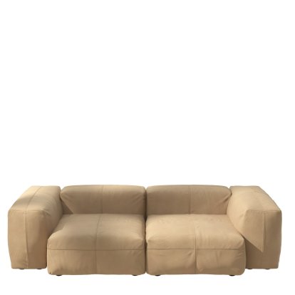 Vetsak Sofa Set 2, M, Leather - Beige, Ohne Kissen