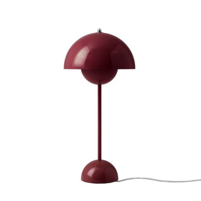 Flowerpot VP3 Tischleuchte, Dark plum