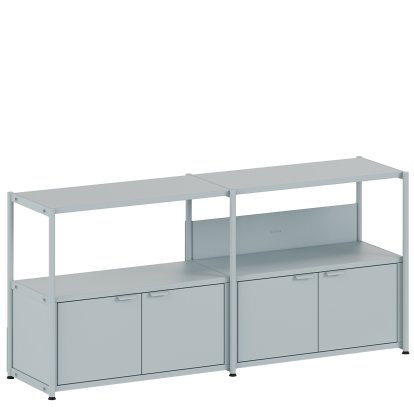 Unit Sideboard Stahl, 2 x Doppeltür, Blassblau