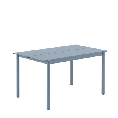 Linear Steel Tisch, L 140 x B 75 cm, Pale blue