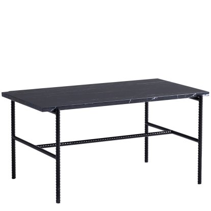 Rebar Tisch, H 40,5 x B 80 x T 49 cm, Tischplatte Marmor
