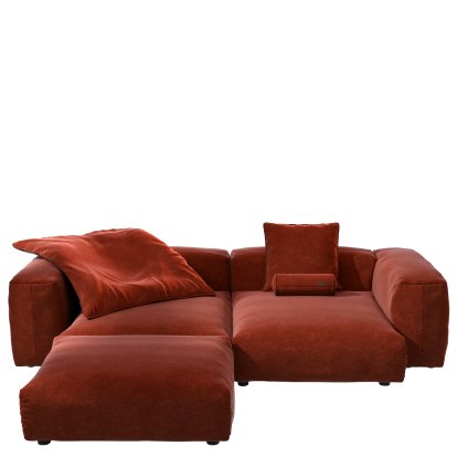 Vetsak Sofa Set 3, Suave - Saffron, Mit Kissen