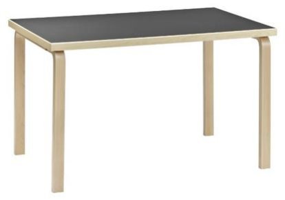 Tisch 81B / 82B / 83, Lino schwarz, 135 x 85 cm (82B)