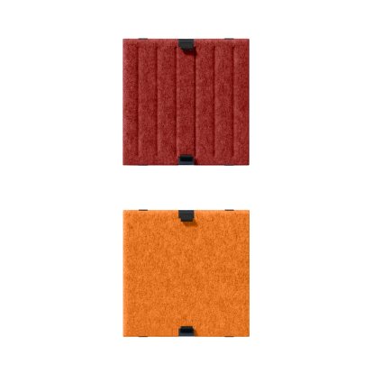 USM Soft Panel Duo für USM Haller Regale, 35 cm x 35 cm, Rot / Orange