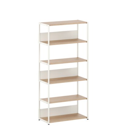 Unit Regal Holz, 180 cm, Offen, Eiche / Creme weiß