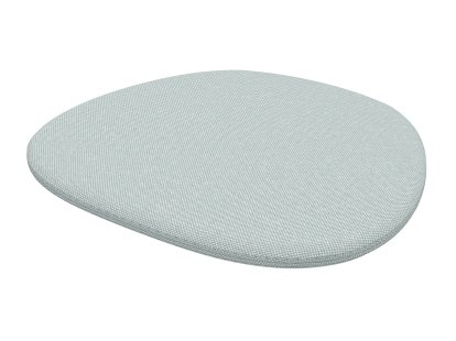 Soft Seats Sitzauflagen, Typ B (B 41,5 x T 37 cm), Stoff Hopsak, Eisblau / elfenbein