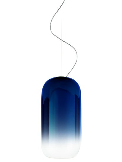 Gople Pendelleuchte, Schwarz/blau