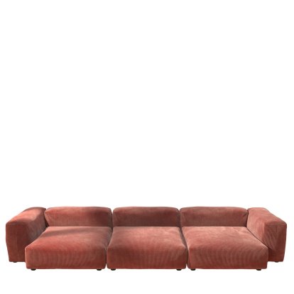 Vetsak Sofa Set 5, Cord velours - Brick, Ohne Kissen