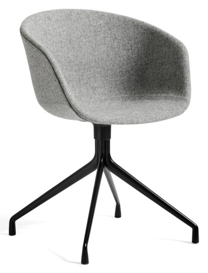 About A Chair AAC 21 Stuhl, Hallingdal 130 - hellgrau, Aluminium schwarz pulverbeschichtet