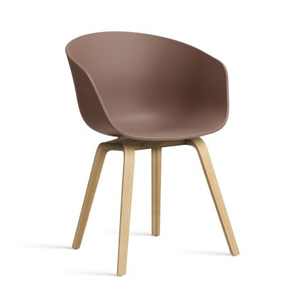 About A Chair AAC 22 Armlehnstuhl, Soft brick 2.0, Eiche lackiert