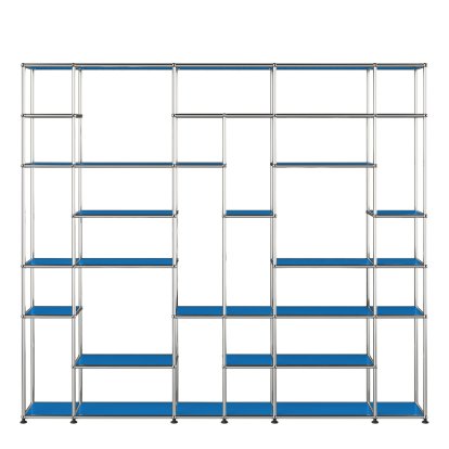 USM Haller Wohnzimmer Regal XXL, Enzianblau RAL 5010