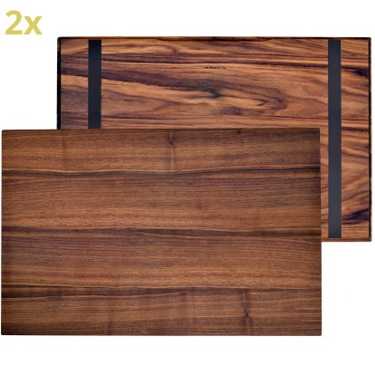Holzauflage (2er Set) für USM Haller Regale, Größe L, 75 cm x 50 cm, Amerikanischer Nussbaum