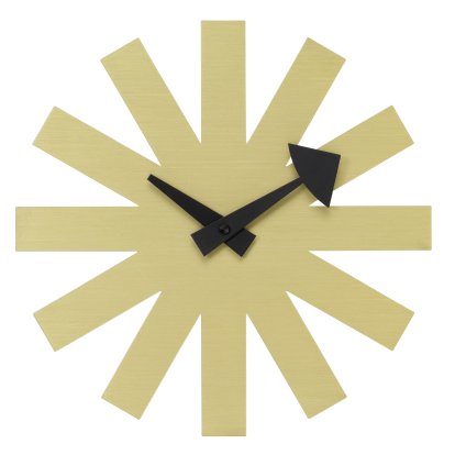 Asterisk Wanduhr, Messing
