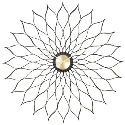 Sunflower Black Wanduhr