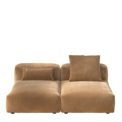 Vetsak Sofa Set 1, M, Cord velours - Camel, Mit Kissen