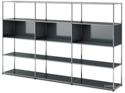 USM Haller Wohnzimmer Regal XL Typ 1, Anthrazitgrau RAL 7016