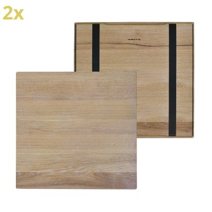Holzauflage (2er Set) für USM Haller Regale, Größe L, 50 cm x 50 cm, Eiche, weißgeölt