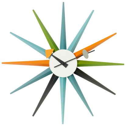 Sunburst Wanduhr