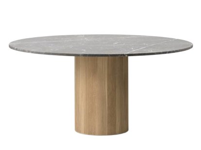 Cabin Tisch, Ø 150 cm, Eiche hell / Marmor pietra