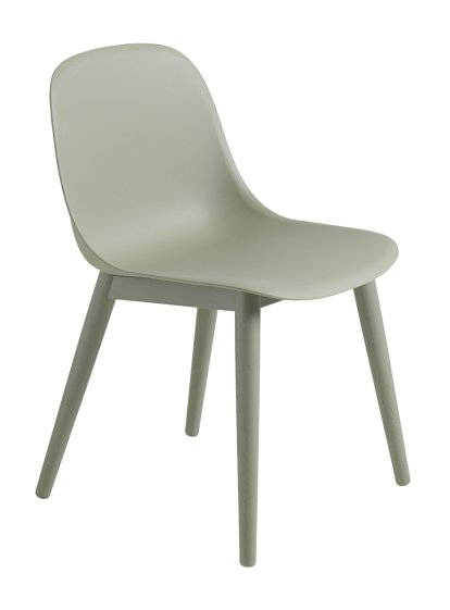 Fiber Wood Stuhl, Dusty green
