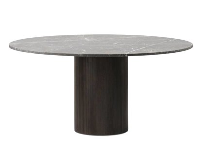 Cabin Tisch, Ø 150 cm, Eiche dunkel / Marmor pietra