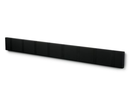 Knax, 8 Haken, schwarz, MDF soft black lackiert
