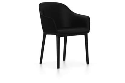 Softshell Armchair, Basic dark, Plano, Nero, Filzgleiter für harte Böden