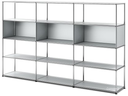USM Haller Wohnzimmer Regal XL Typ 1, USM mattsilber