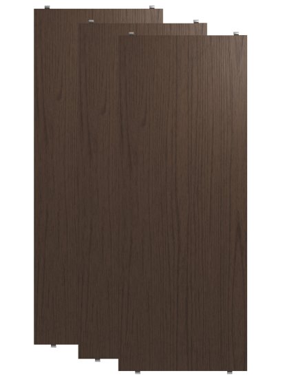 String System Regalböden (3er Pack), 78 x 30 cm, Eichenfurnier dunkel