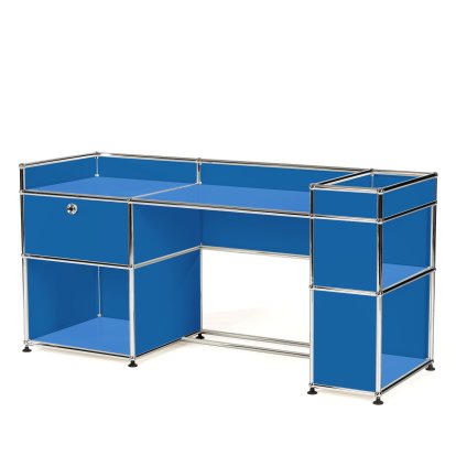 USM Haller Kinder Schreibtisch, Enzianblau RAL 5010