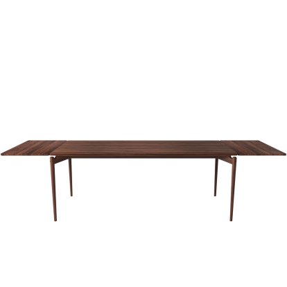 PUREdinner Tisch, 190 x 85 cm, Walnuss geölt, Mit 2 farbgleichen Erweiterungsplatten (L 190-290 cm)